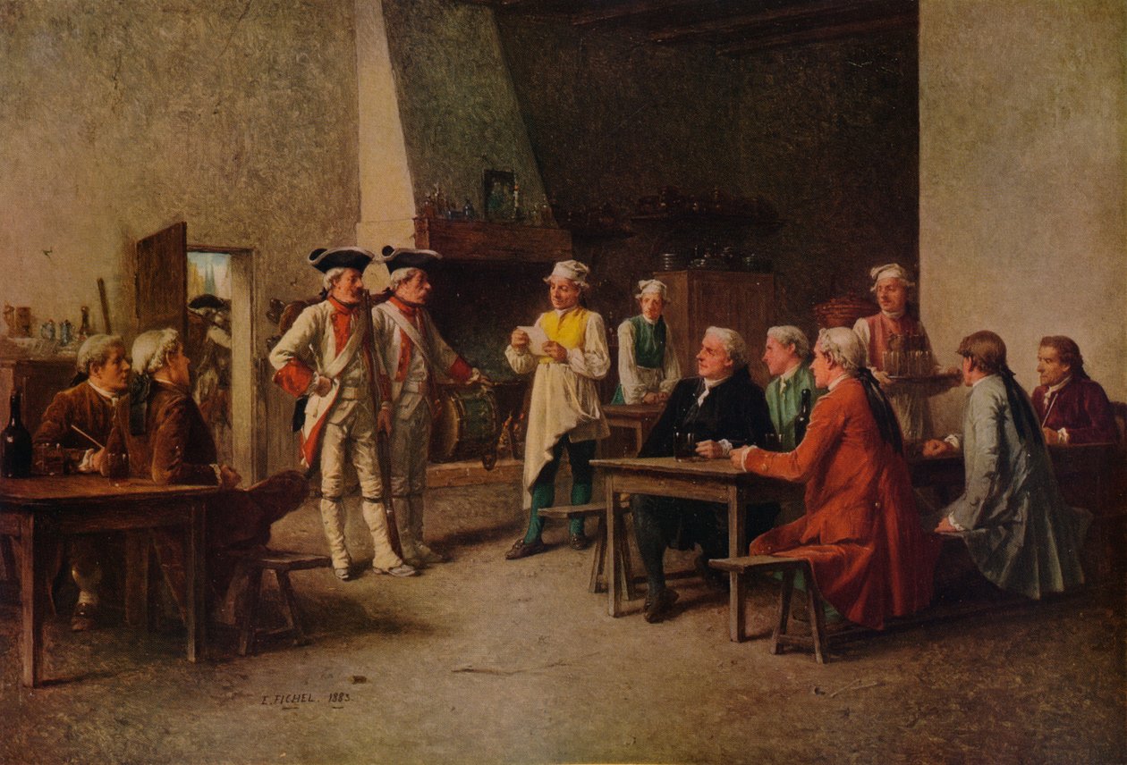 Billeting, 1883, 1938 by Benjamin Eugene Fichel