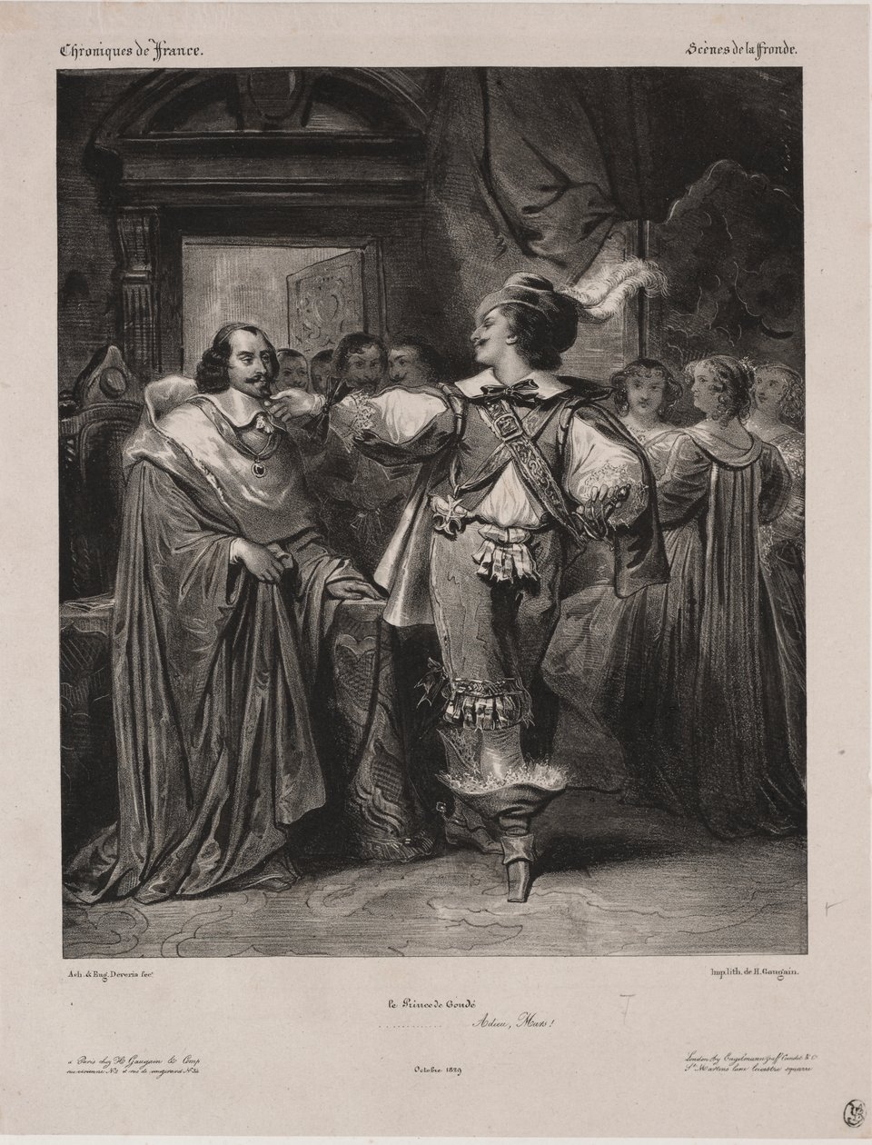 Chronicles of France: Scene of the Fronde - The Prince of Condé by Eugène François Marie Joseph Devéria