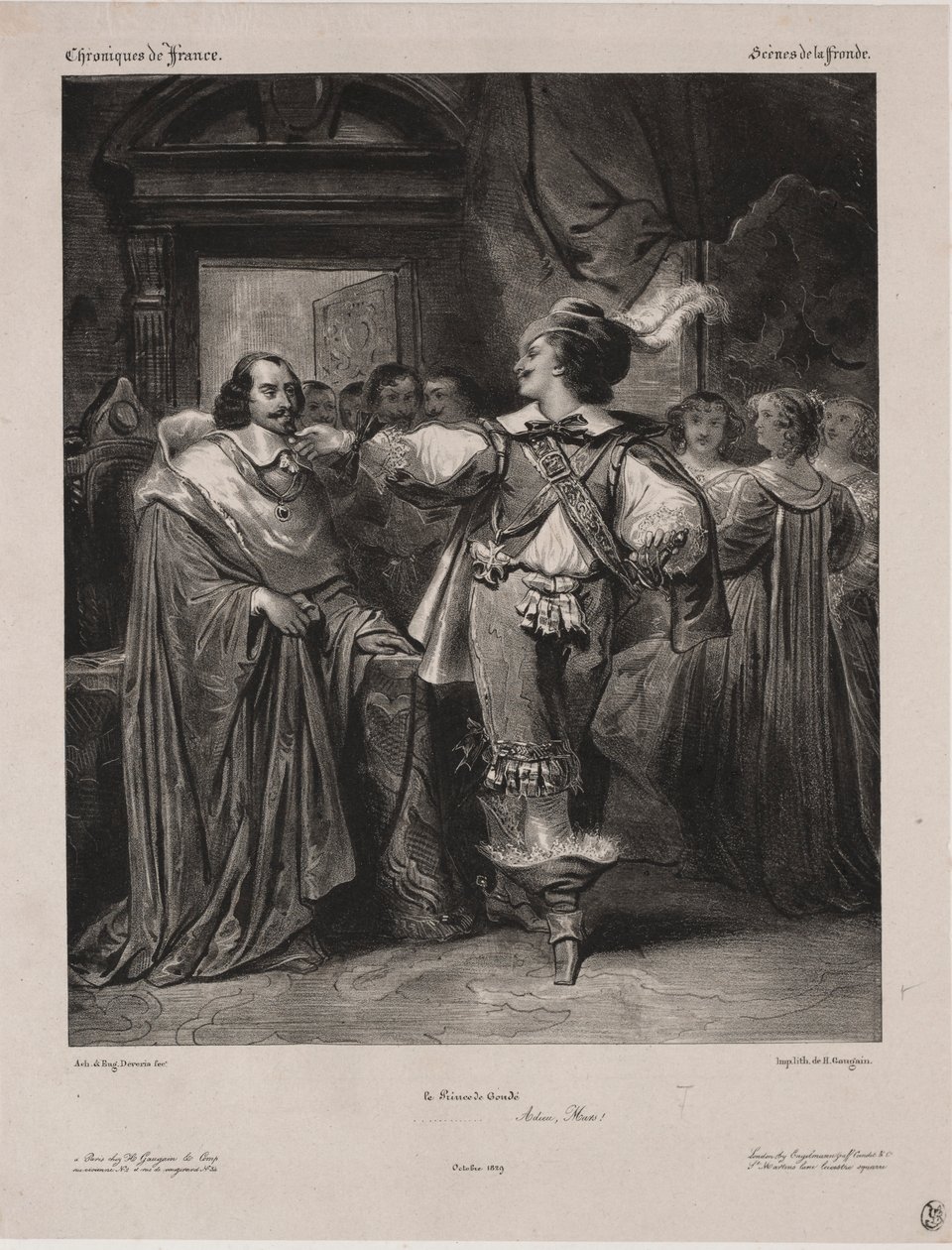 Chronicles of France: Scene of the Fronde - The Prince of Condé by Eugène François Marie Joseph Devéria