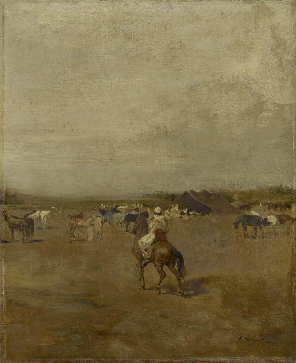 Arabian Encampment by Eugène Fromentin
