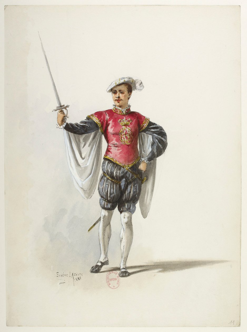 Saint-Saëns - Henry VIII - Costume Designs - Lacoste - 11. Costume by Eugene Lacoste