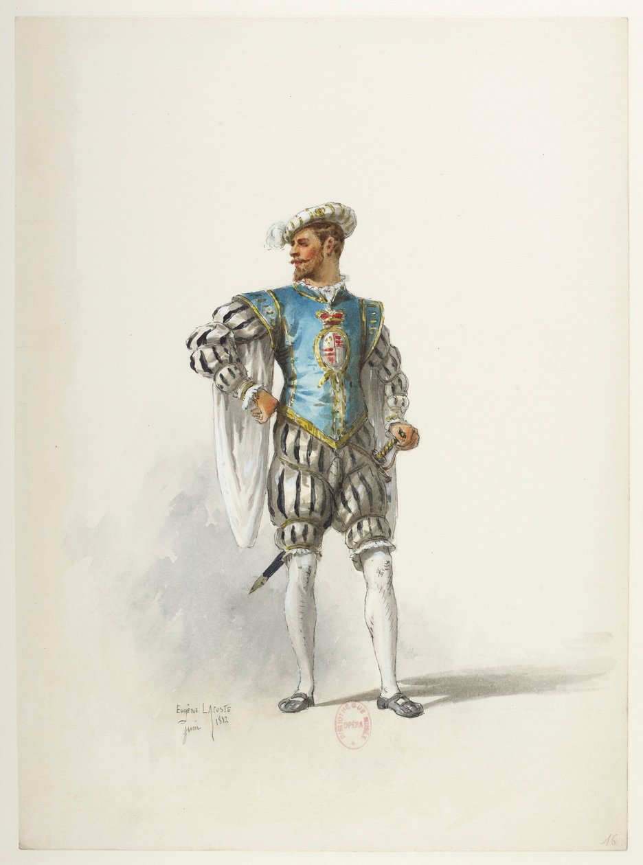 Saint-Saëns - Henry VIII - Costume Designs - Lacoste - 16. Costume by Eugene Lacoste