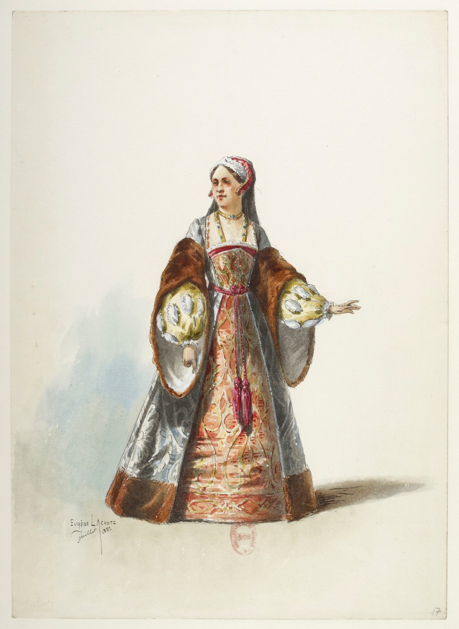 Saint-Saëns - Henry VIII - Costume Designs - Lacoste - 17. Costume by Eugene Lacoste