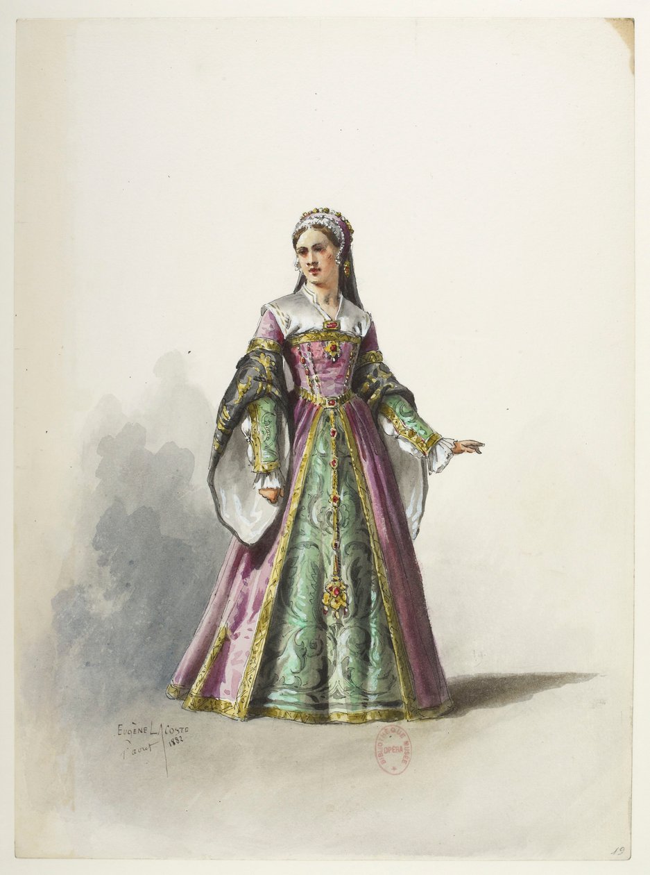 Saint-Saëns - Henry VIII - Costume Designs - Lacoste - 19. Costume by Eugene Lacoste
