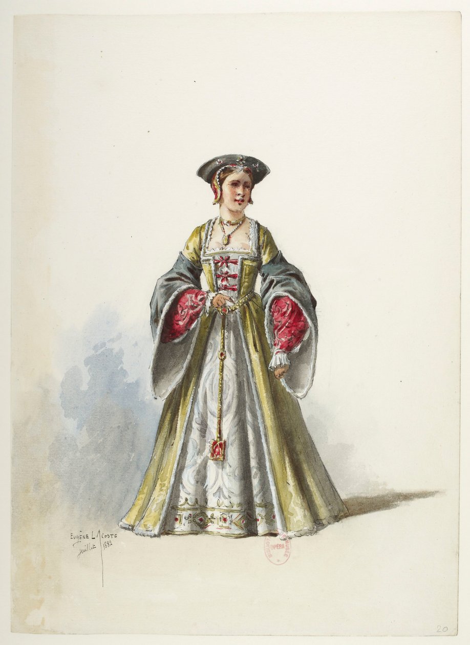Saint-Saëns - Henry VIII - Costume Designs - Lacoste - 20. Costume by Eugene Lacoste