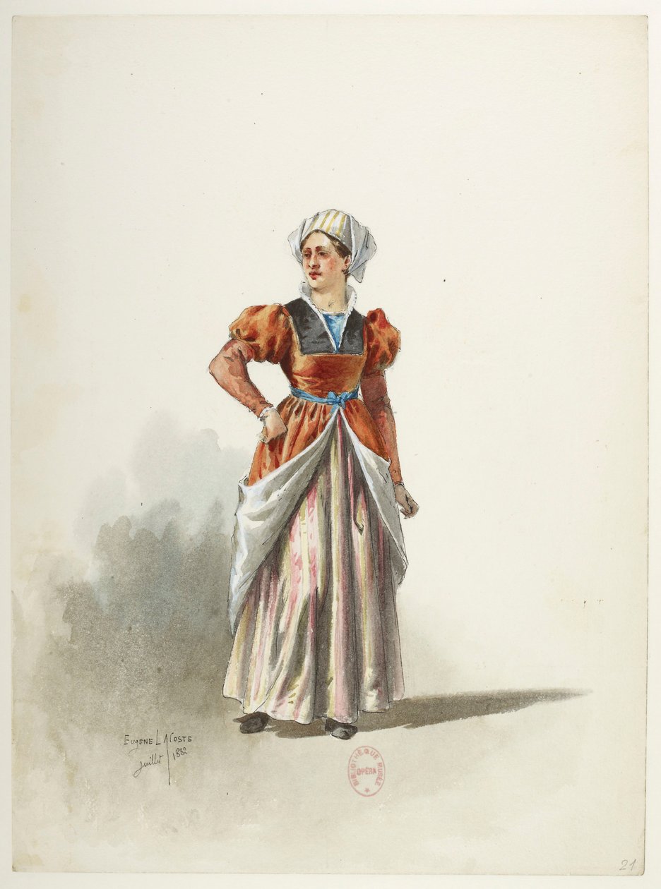 Saint-Saëns - Henry VIII - Costume Designs - Lacoste - 21. Costume by Eugene Lacoste
