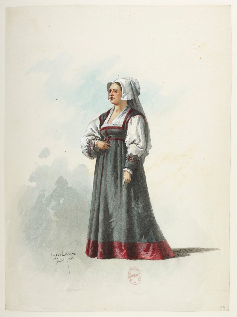 Saint-Saëns - Henry VIII - Costume Designs - Lacoste - 23. Costume by Eugene Lacoste