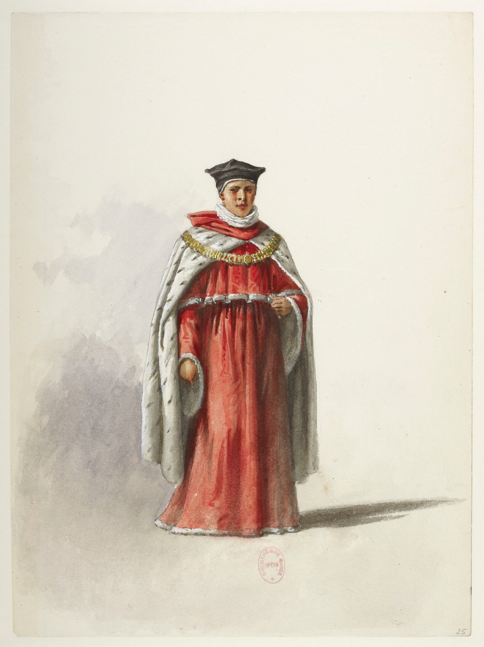 Saint-Saëns - Henry VIII - Costume Designs - Lacoste - 25. Costume by Eugene Lacoste