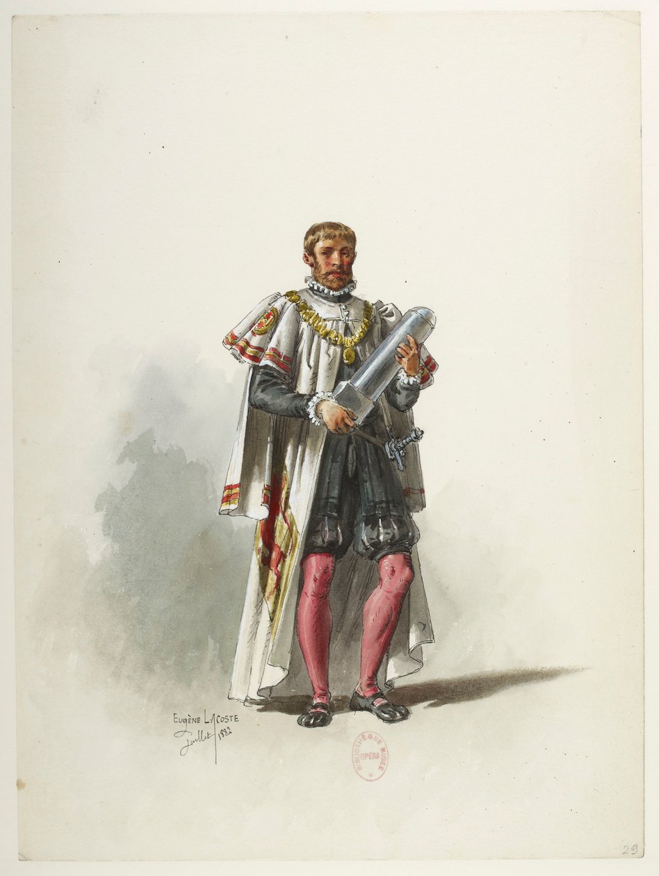 Saint-Saëns - Henry VIII - Costume Designs - Lacoste - Costume by Eugene Lacoste