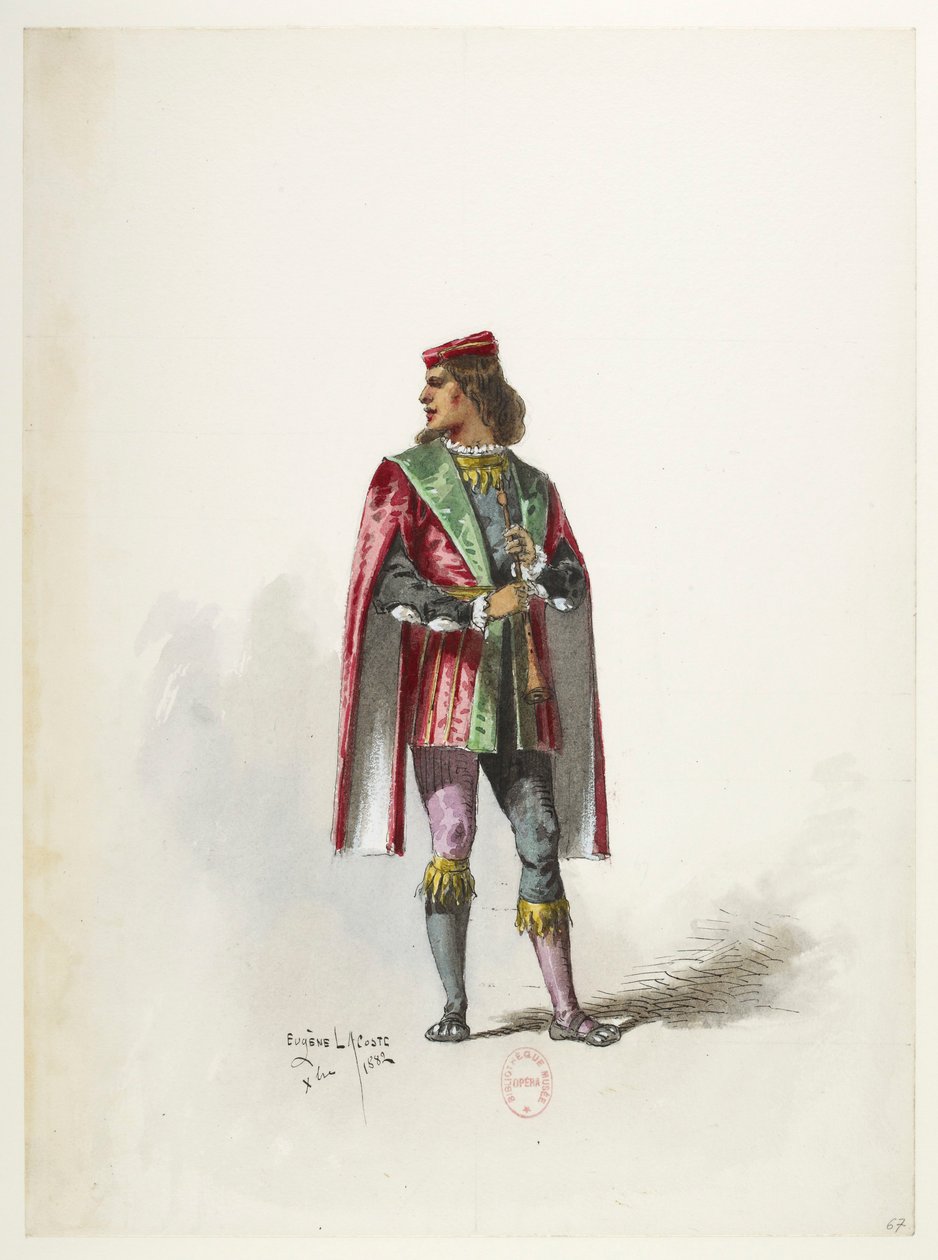 Saint-Saëns - Henry VIII - Costume Designs - Lacoste - Costume by Eugene Lacoste
