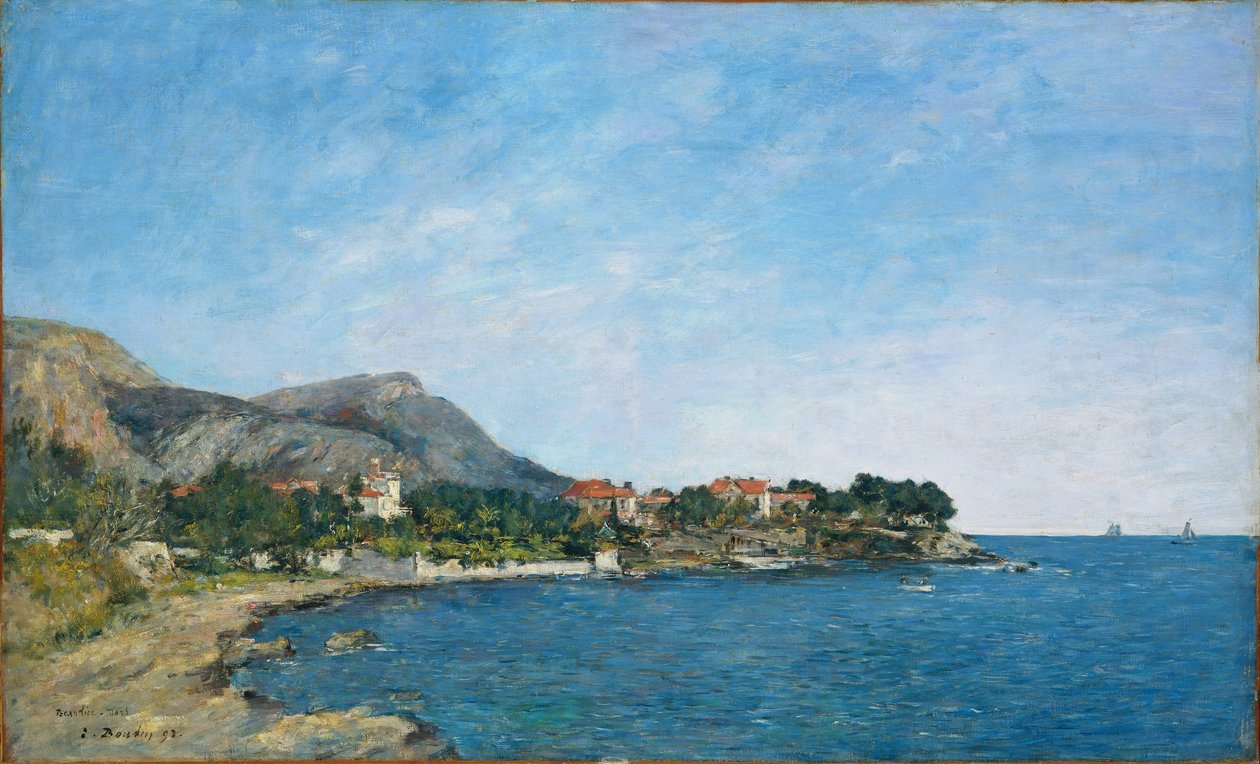 Beaulieu: The Bay of Fourmis by Eugene Louis Boudin