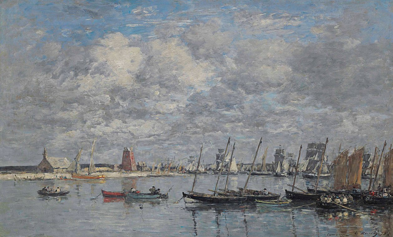 Camaret, the Port by Eugene Louis Boudin