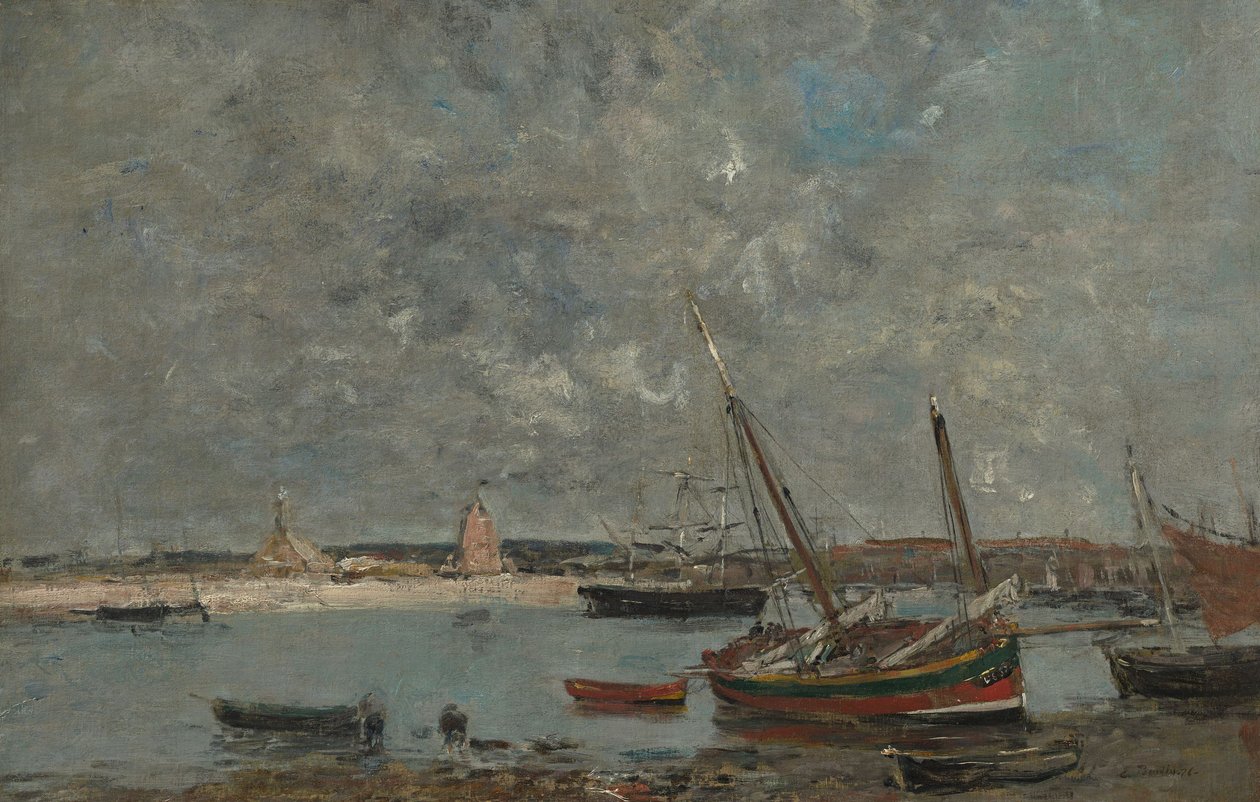 Camaret: The Port by Eugene Louis Boudin
