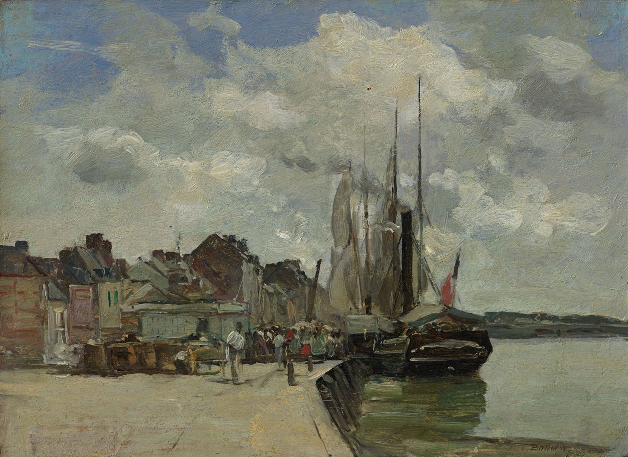 Honfleur: The Port by Eugene Louis Boudin