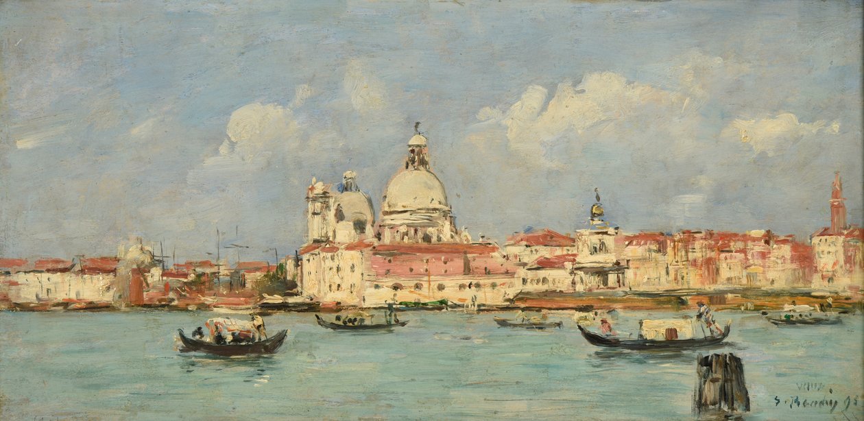 Venice. The Customs House and Santa Maria della Salute by Eugene Louis Boudin