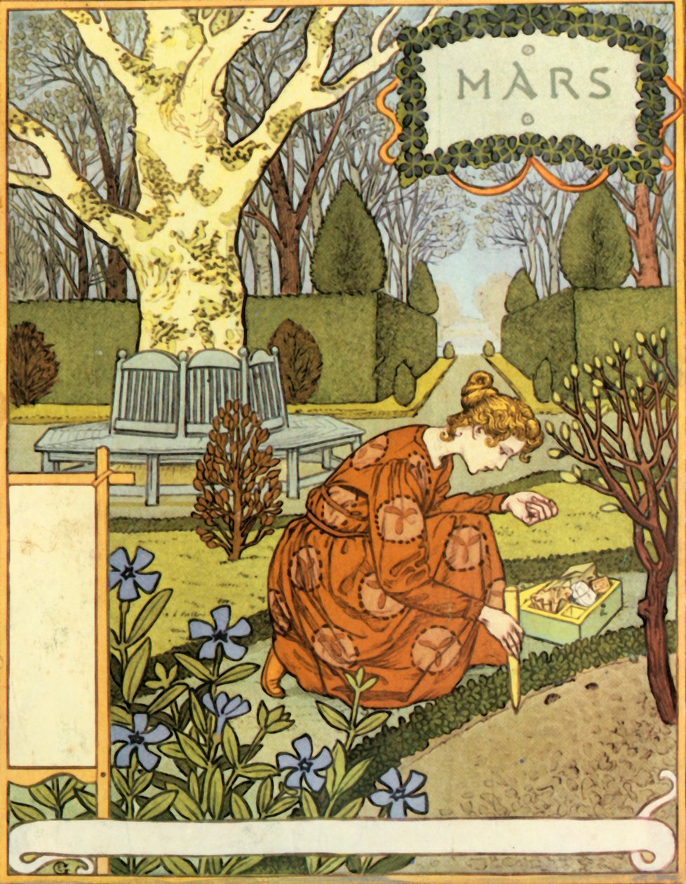 Mars, 1896 by Eugene Grasset