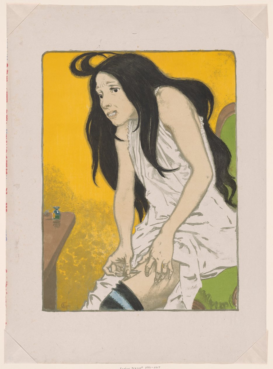 Morphine Addict, from The Album of Original Prints from Galerie Vollard by Eugène Samuel Grasset