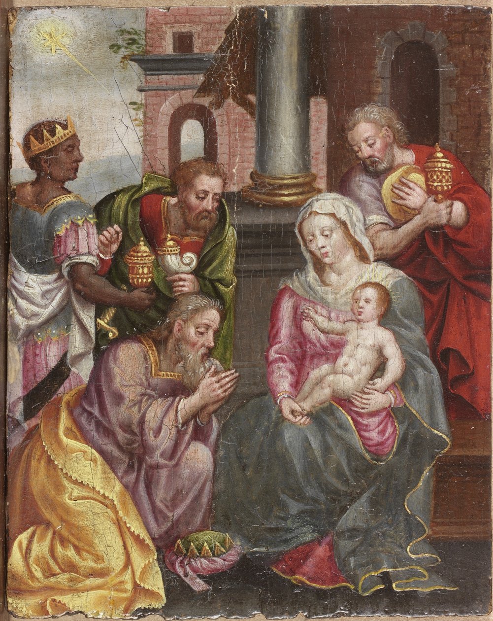 Adoration of the Magi by European School: Fine art print