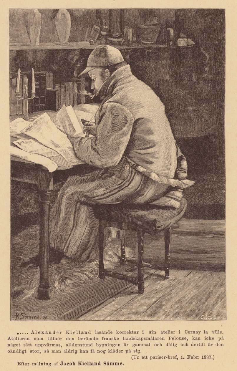 Alexander Kielland, Norwegian author by European School