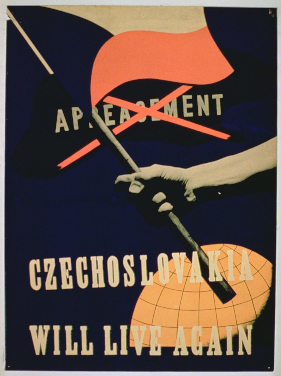 Czechoslovakia Will Live Again, World War II Poster by European School