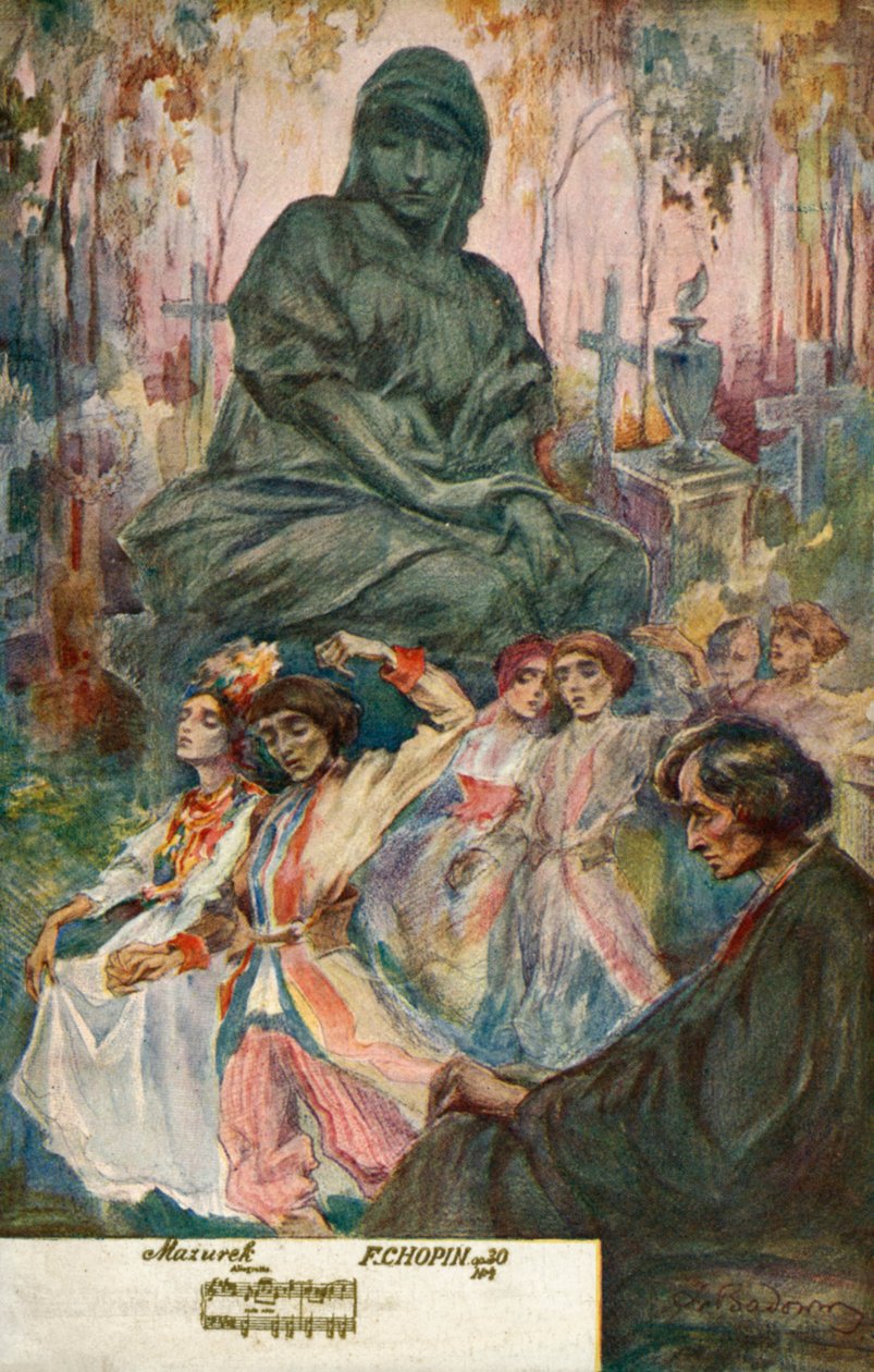 Dancing to a Mazurka Composed by Frederic Chopin by European School