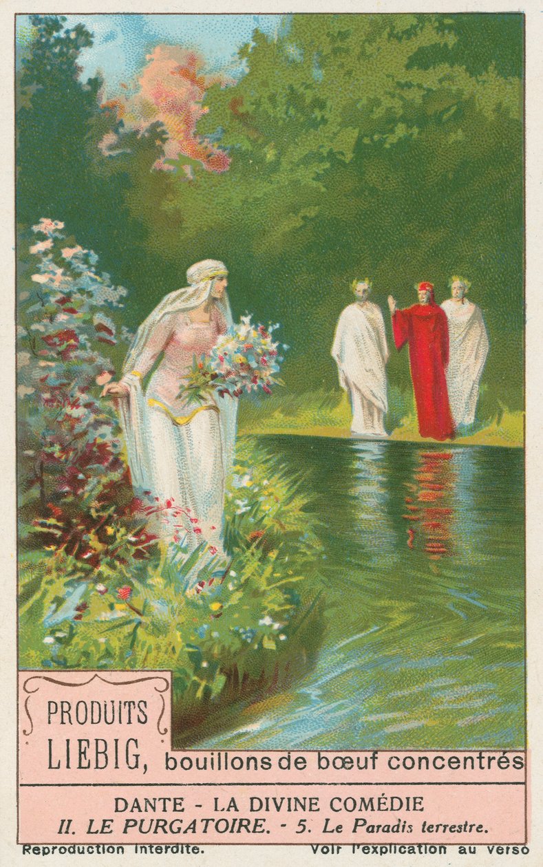 Dante, The Divine Comedy, Liebig Card, Early 20th Century by European School