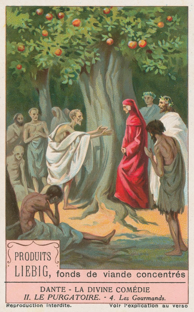 Dante, The Divine Comedy, Liebig Card, Early 20th Century by European School