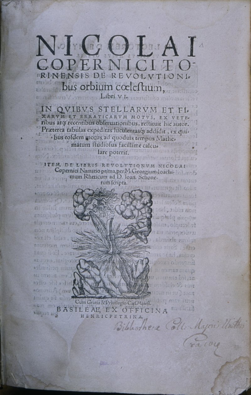 Frontispiece from the Second Edition of De Revolutionibus Orbium Coelestium by Nicholaus Copernicus by European School