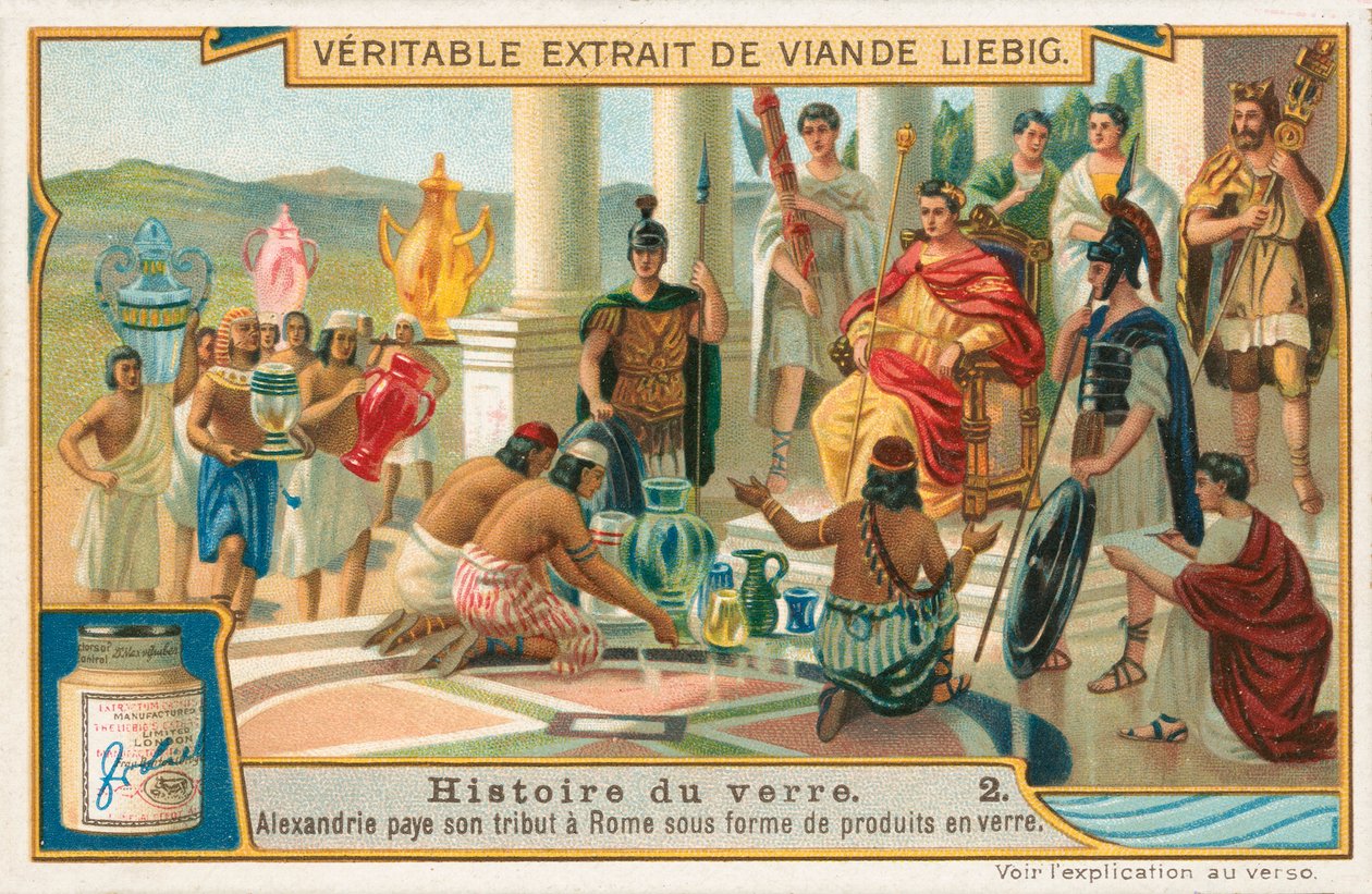 History of Glass, Liebig Card, Early 20th Century by European School