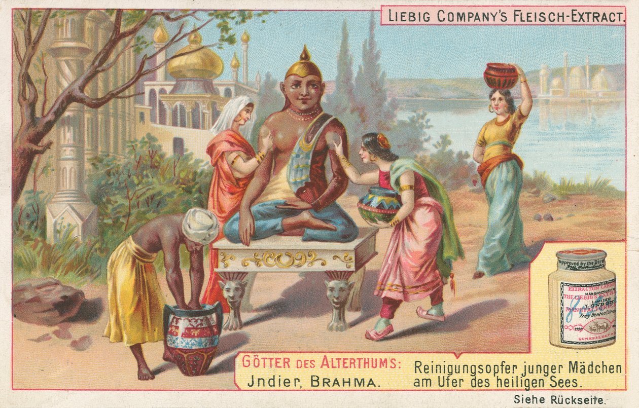 India, Brahma, Liebig Card, Early 20th Century by European School