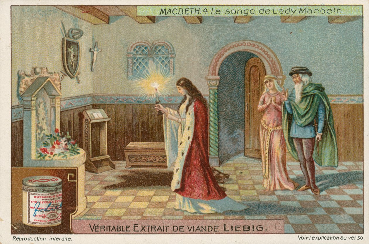 Macbeth, Liebig Card, Early 20th Century by European School