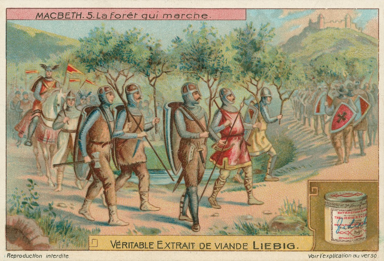 Macbeth. The Forest That Marched, Liebig Card, Early 20th Century by European School