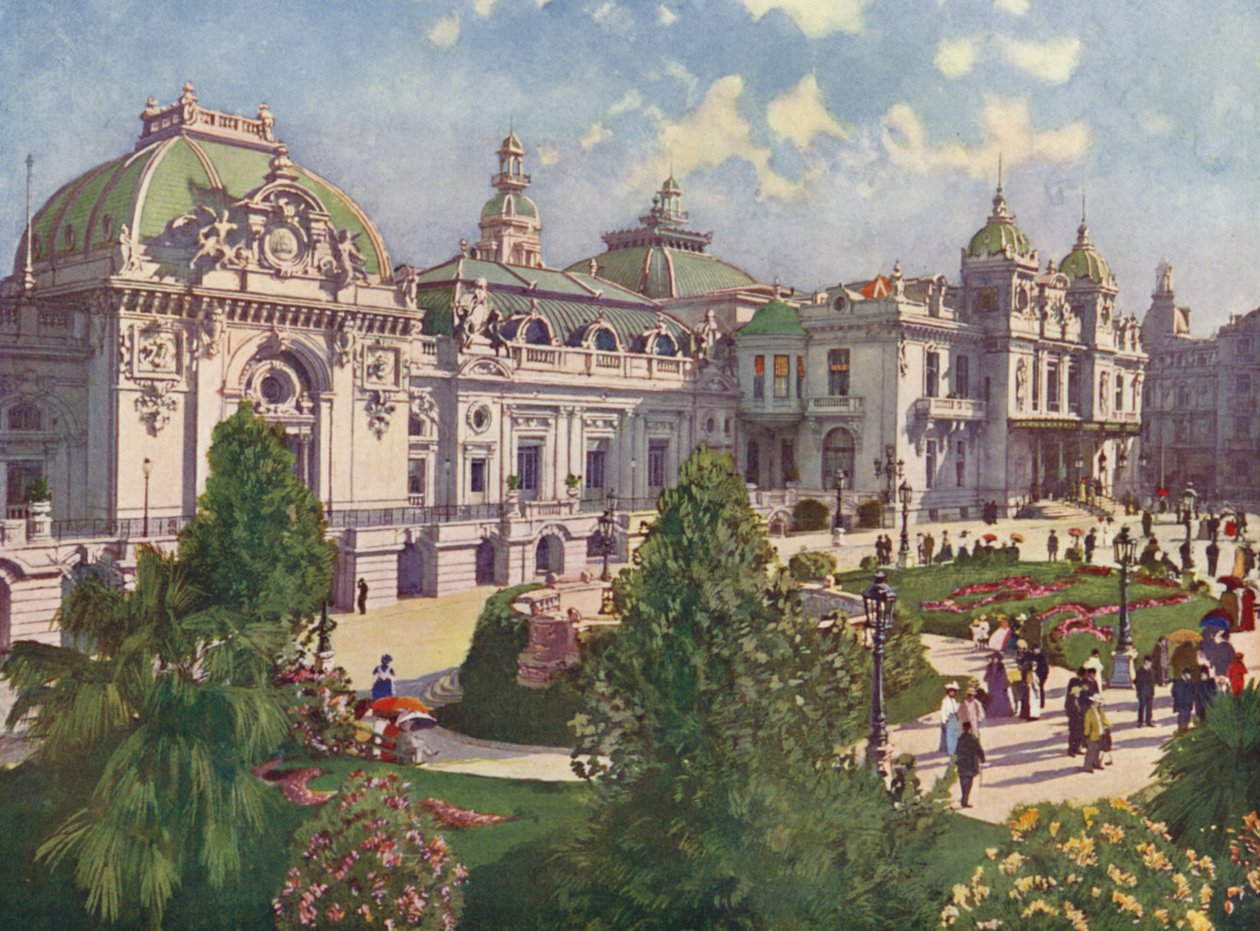 Monte-Carlo, The Facade of the Casino by European School