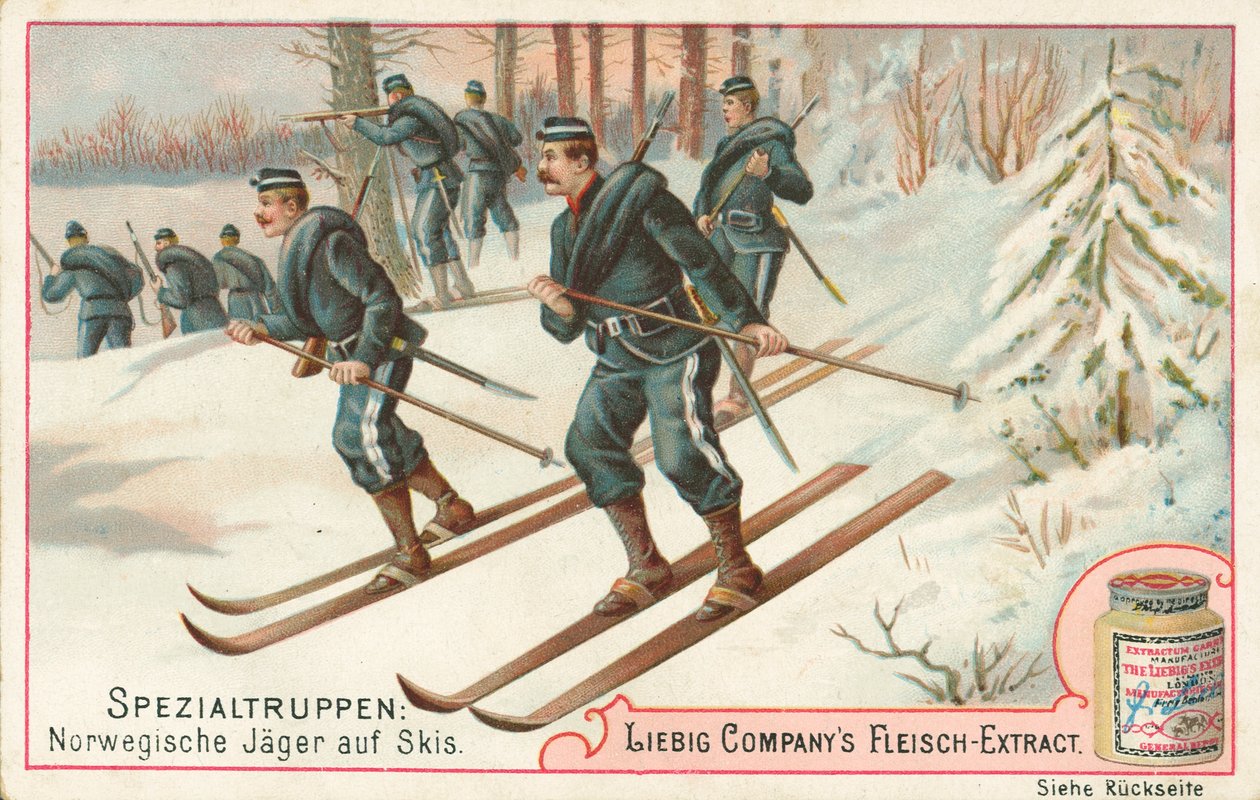 Norway, Soldiers on Skis by European School