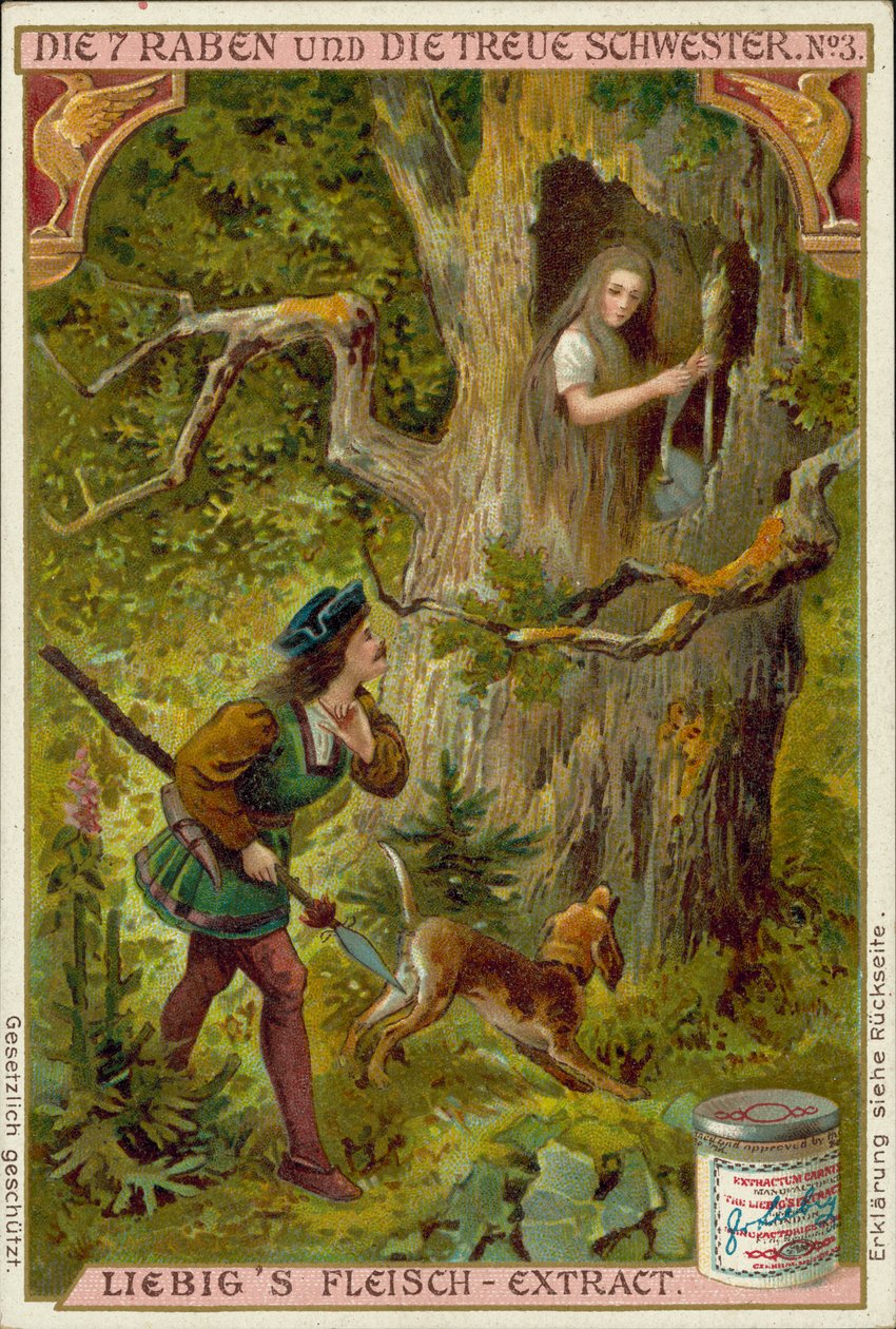 Scene from The Seven Ravens, Brothers Grimm Fairy Tale by European School