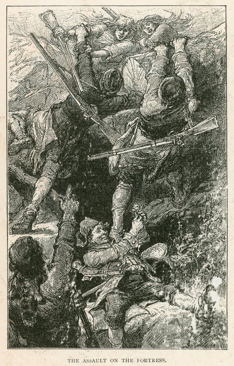 The Assault on the Fortress by European School