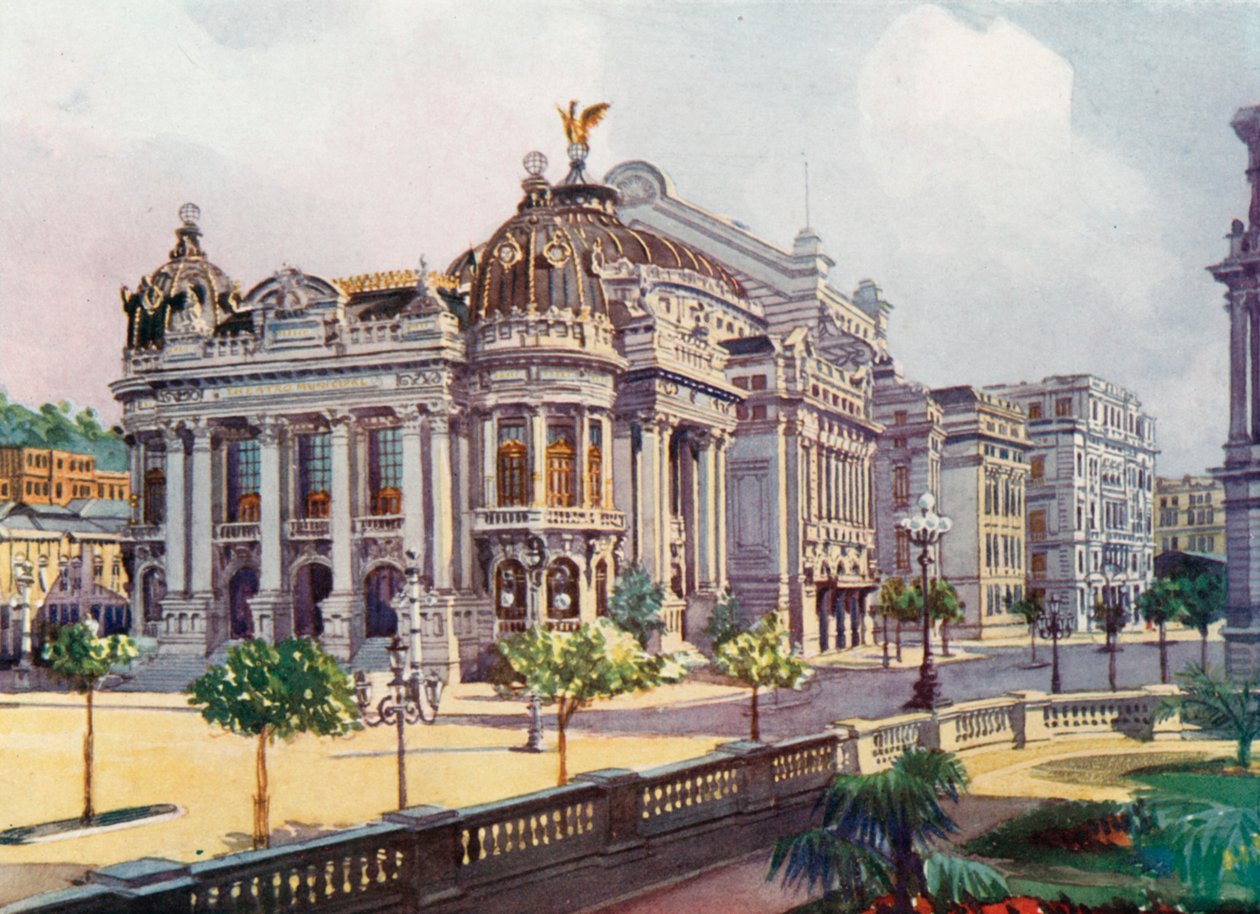 The Municipal Theatre, Avenida Rio Branco by European School