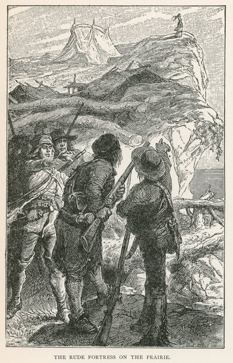 The Rude Fortress on the Prairie by European School