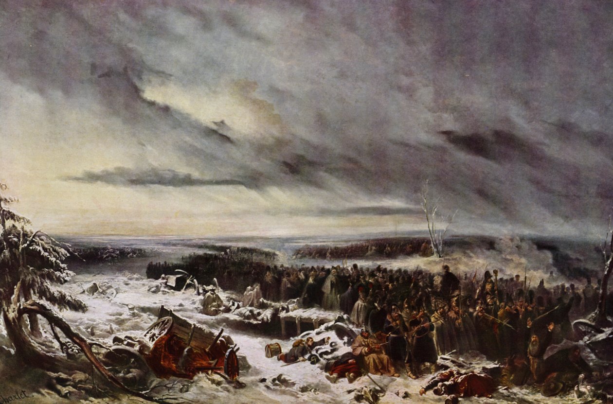 The Retreat of Russia by European School