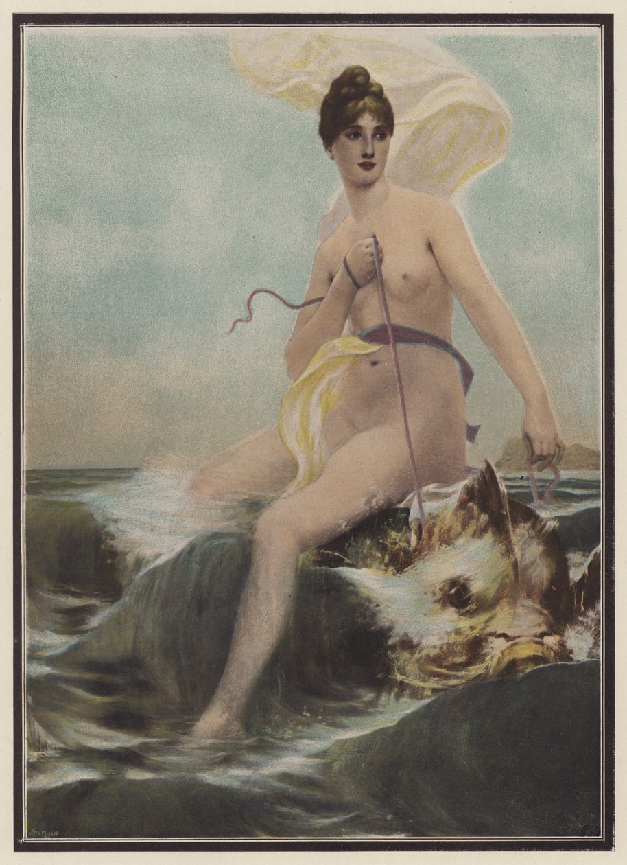 Thetis, sea nymph from Greek mythology by European School