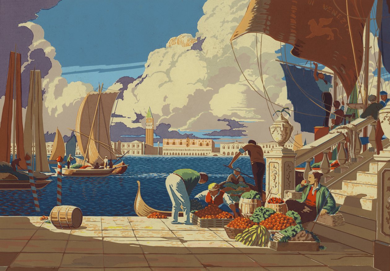 Venice, Looking Across the Lagoon to San Marco by European School