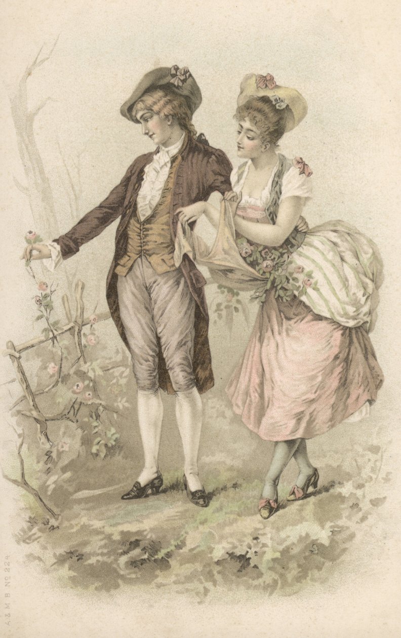 Walking Couple by European School