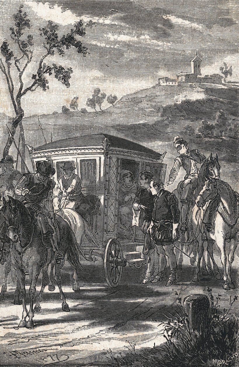 Illustration for The Prince of Wits, Miguel de Cervantes Saavedra by Eusebio Planas