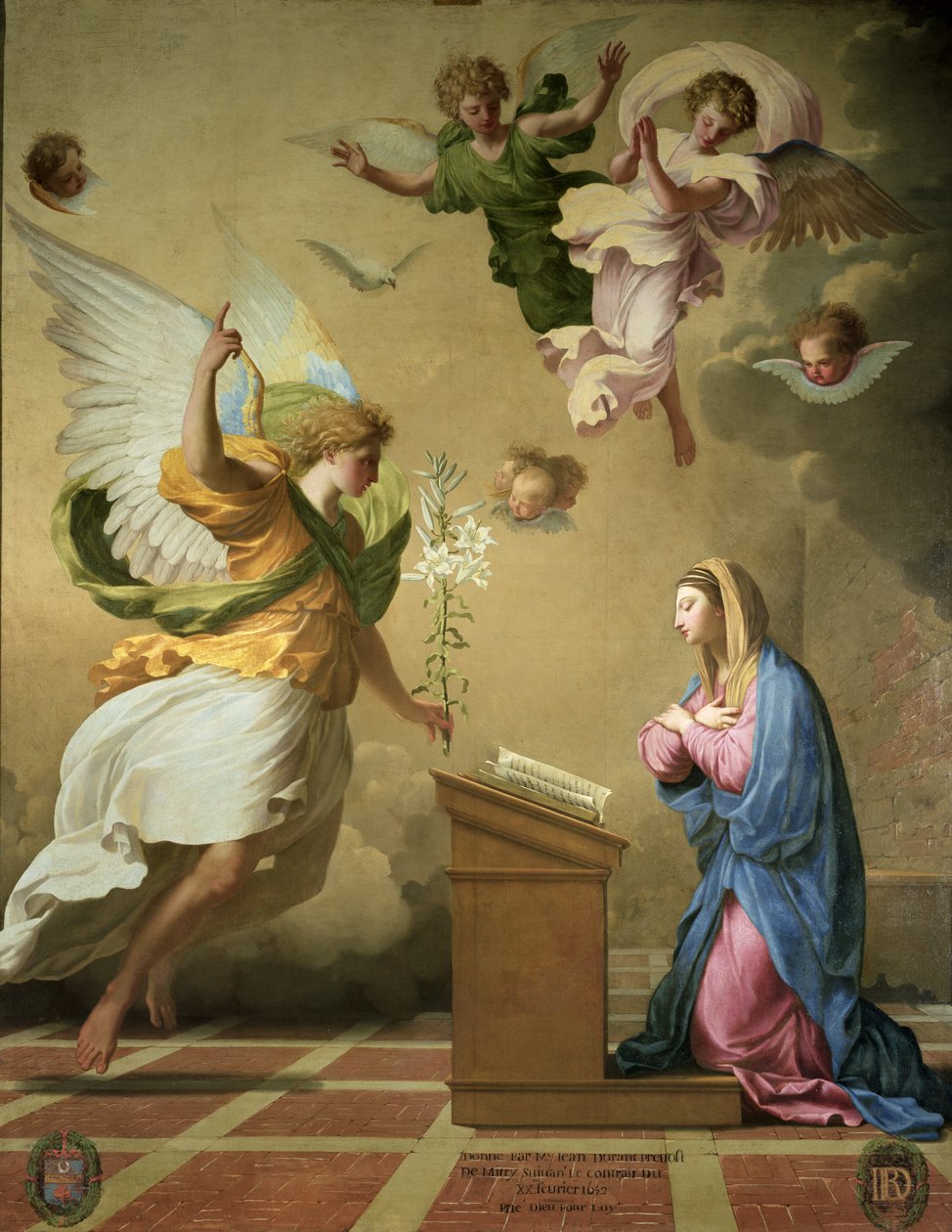 The Annunciation, before 1652 by Eustache Le Sueur