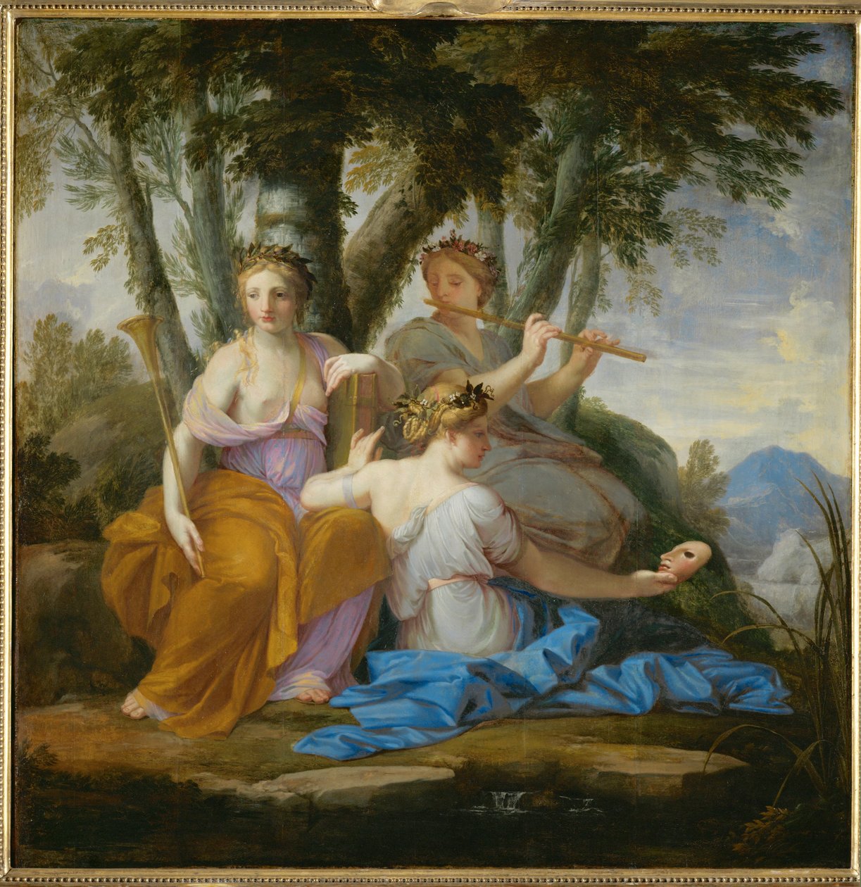 Clio, Euterpe et Thalia by Eustache (studio of) Le Sueur