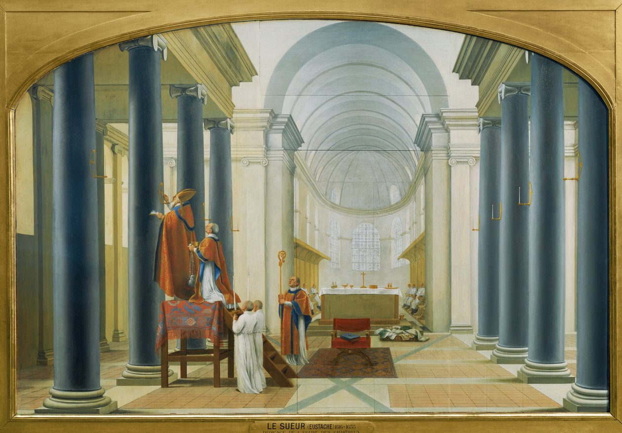 Dedication of a Church of the Carthusian Order by Eustache (studio of) Le Sueur