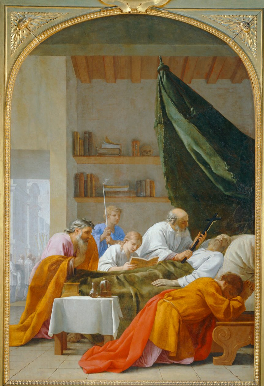 The Death of Raymond Diocrès by Eustache (studio of) Le Sueur