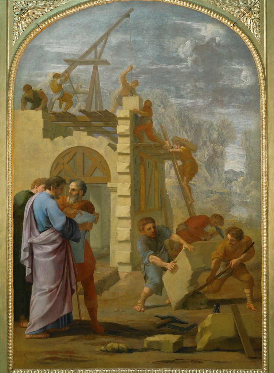 Saint Bruno Orders the Construction of the Monastery by Eustache (studio of) Le Sueur