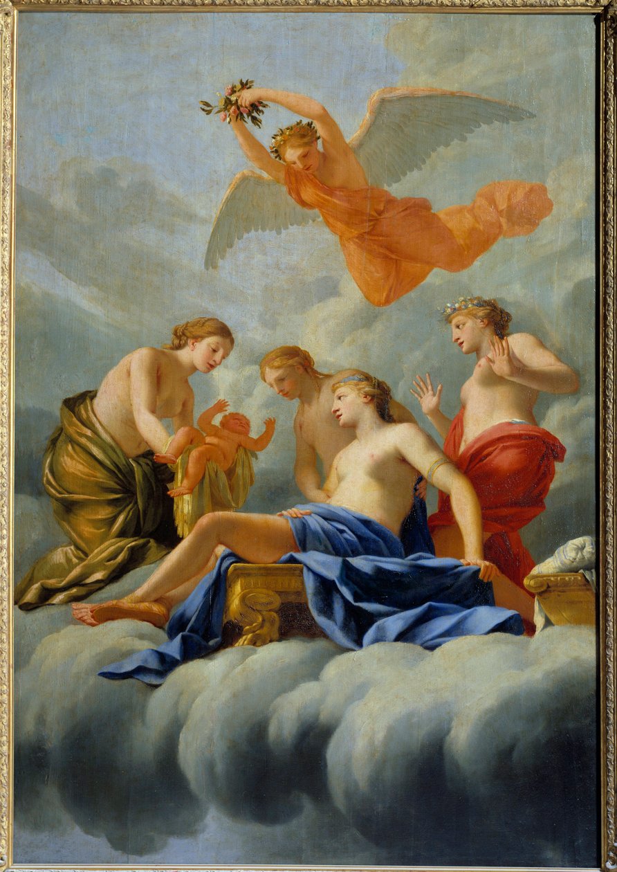 The Birth of Love by Eustache (studio of) Le Sueur