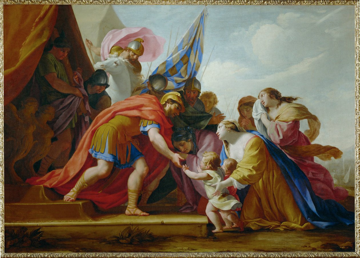 Volumnia and Verturie Before Coriolan by Eustache (studio of) Le Sueur